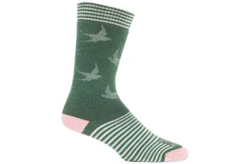 Image of Farm To Feet Wrightsville Sparrow Sporting Sock - Women's-Atlantic Deep/Blush-Large