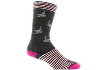 Image of Farm To Feet Wrightsville Sparrow Sporting Sock - Womens-Charcoal/Berry-Large