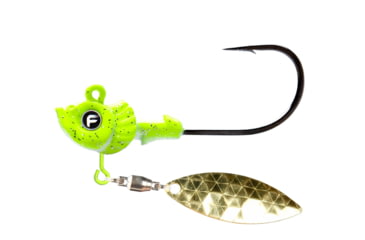 Image of Fathom Pro-Select Belly Blade Jig Head 3/8oz Chartreuse, JH02-3/8-CHRT