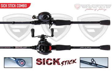 Image of Favorite Pbf Sick Stick H Casting Combo, Right 8 - 1 Bb 6.4-1 Reel, 74, SKSC741H10R