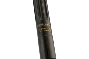 Image of Faxon Firearms 16 inch .223 Wylde Heavy Profile Fluted Barrel, Mid-Length, 416-R Stainless, QPQ Nitride, 5R, NP3 Extension, Black, 15BW8M16FHQ-5R-NP3