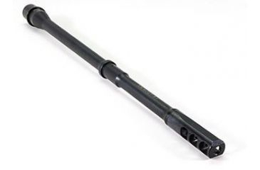 Image of Faxon Firearms 16in Legal, SLIM Perm 3 Port Brake, 14.5in PENCIL, 5.56 NATO, Mid-Length, 4150 QPQ Barrel, Black Nitride, 15A58M14NPQPMB3