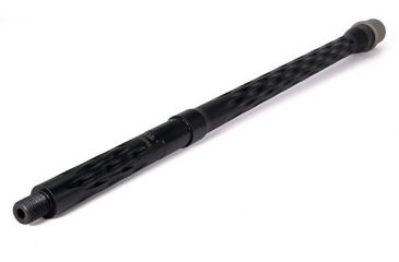 Image of Faxon Firearms .223 Wylde Flame Fluted Rifle Barrel, Rifle-Length, 416-R Stainless QPQ Nitride, 5R, NP3 Extension, Black Nitride, 18, 15BW8R18LMQ-5R-NP3