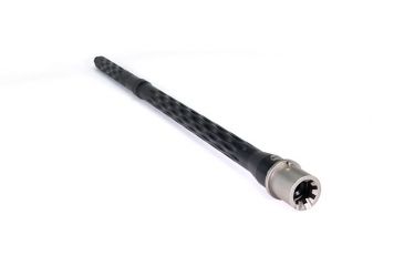 Image of Faxon Firearms .223 Wylde Flame Fluted AR-15 Rifle Barrel, Rifle-Length, 416-R Stainless QPQ Nitride, 5R, NP3 Extension, Black Nitride, 20, 15BW8R20LMQ-5R-NP3