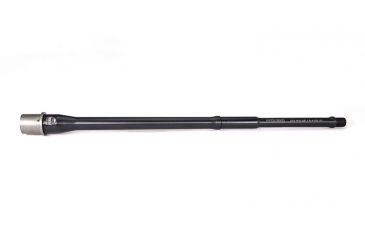 Image of Faxon Firearms .223 Wylde Gunner Profile AR-15 Rifle Barrel, Mid-Length, 416-R Stainless, QPQ Nitride, 5R, NP3 Extension, Black, 16, 15BW8M16NGQ-5R-NP3