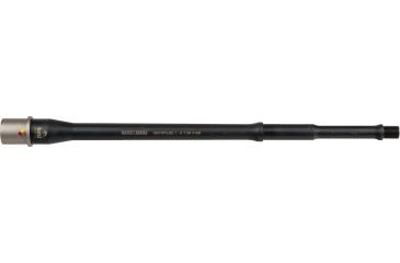Image of Faxon Firearms .223 Wylde Gunner Rifle Barrel, Mid-Length, 416-R Stainless QPQ Nitride, 5R, NP3 Extension, Black Nitride, 14.5, 15BW8M14NGQ-5R-NP3