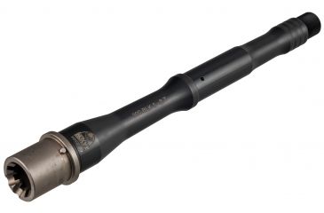 Image of Faxon Firearms 300 Gunner Rifle Barrel, Pistol-Length, 416-R Stainless QPQ Nitride, 5R, NP3 Extension, Black Nitride, 9, 15B38P9NGQ-5R-NP3