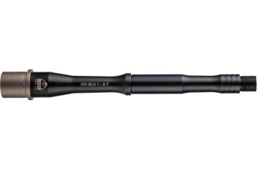 Image of Faxon Firearms 300 Gunner Rifle Barrel, Pistol-Length, 416-R Stainless QPQ Nitride, 5R, NP3 Extension, Black Nitride, 9, 15B38P9NGQ-5R-NP3