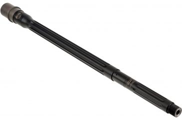 Image of Faxon Firearms .308 Winchester Heavy Fluted Rifle Barrel, Rifle-Length, 416-R Stainless QPQ Nitride, 5R, NP3 Extension, Black Nitride, 18, 10B810R18FHQ-5R-NP3