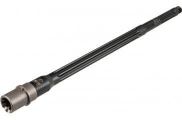 Image of Faxon Firearms .308 Winchester Heavy Fluted Rifle Barrel, Rifle-Length, 416-R Stainless QPQ Nitride, 5R, NP3 Extension, Black Nitride, 18, 10B810R18FHQ-5R-NP3