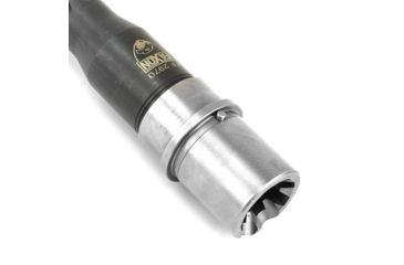 Image of Faxon Firearms .308 Winchester Heavy Fluted Rifle Barrel, Rifle-Length, 416-R Stainless QPQ Nitride, 5R, NP3 Extension, Black Nitride, 18, 10B810R18FHQ-5R-NP3