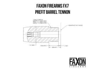 Image of Faxon Firearms 6GT 6GT Rifle Barrel, 26inch, M24 Profile, 1-7.5 Twist, Black Nitride, 7F1BGT75N26N24Q