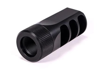 Image of Faxon Firearms 7.62mm MuzzLok Ported Flash Hider, Black, FFMD762PFHSQPQ