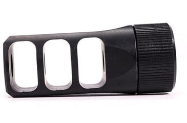 Image of Faxon Firearms 7.62mm MuzzLok Ported Flash Hider, Black, FFMD762PFHSQPQ