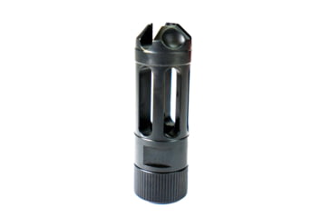 Image of Faxon Firearms 9mm MuzzLok Ported Flash Hider, Black, FFMD9MMPFHSQPQ