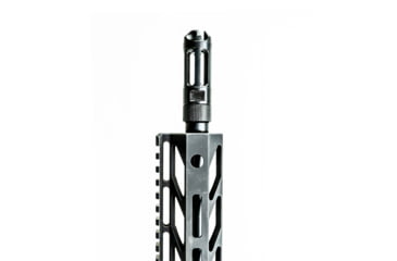 Image of Faxon Firearms 9mm MuzzLok Ported Flash Hider, Black, FFMD9MMPFHSQPQ