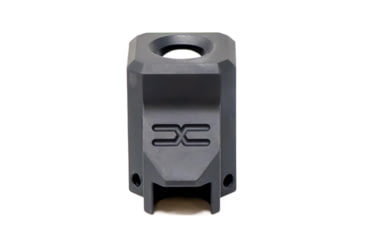 Image of Faxon Firearms EXOS-523 Pistol Compensator, Glock 43, 9mm, Black, FF-P-A-COMP-SS-G-01