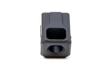 Image of Faxon Firearms EXOS-523 Pistol Compensator, Glock 43, 9mm, Black, FF-P-A-COMP-SS-G-01