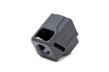 Image of Faxon Firearms EXOS-523 Pistol Compensator, Glock 43, 9mm, Black, FF-P-A-COMP-SS-G-01
