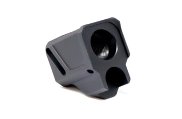 Image of Faxon Firearms EXOS-533 Pistol Compensator, Glok 43x/48, 9mm, Black, FF-P-A-COMP-SS-G-02