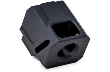 Image of Faxon Firearms EXOS-543 Pistol Compensator, Glock Gen 4 19/17/34, 9mm, Black, 816341026452