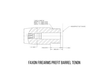 Image of Faxon Firearms FX7 Prefit Rifle Barrel, .308 Winchester, 18in, Gunner, Rifle Length, 1/10 Twist, 5/8x24 Thread, Black, 7F1B810N18NGQ