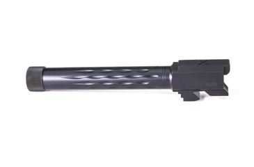 Image of Faxon Firearms G17 FLAME Barrel, Match, Full-Size, Gen 1-4, 9mm SAAMI, 416-R QPQ, Threaded Barrel, Black Nitride, GB910N17LGQ-T