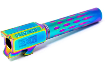 Image of Faxon Firearms Gen 2-5 Match Pistol Barrel w/ Patented Flame Fluting, Glock, Glock 19, 9mm, 1-10 Twist, Non Threaded, Polished DLC, GB910N19LGQ-N-PDLC