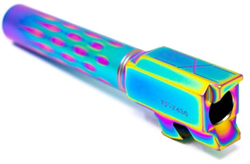 Image of Faxon Firearms Gen 2-5 Match Pistol Barrel w/ Patented Flame Fluting, Glock, Glock 19, 9mm, 1-10 Twist, Non Threaded, Polished DLC, GB910N19LGQ-N-PDLC