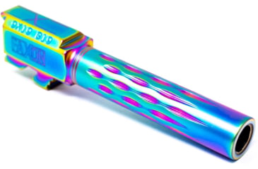 Image of Faxon Firearms Gen 2-5 Match Pistol Barrel w/ Patented Flame Fluting, Glock, Glock 19, 9mm, 1-10 Twist, Non Threaded, Polished DLC, GB910N19LGQ-N-PDLC