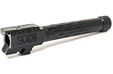 Image of Faxon Firearms Gen 2-5 Match Pistol Barrel w/ Patented Flame Fluting, Glock, Glock 19, 9mm, 1-10 Twist, Threaded, Polished Copper PVD, GB910N19LGQ-T-PCOP