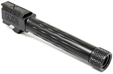 Image of Faxon Firearms Gen 2-5 Match Pistol Barrel w/ Patented Flame Fluting, Glock, Glock 19, 9mm, 1-10 Twist, Threaded, Polished Copper PVD, GB910N19LGQ-T-PCOP