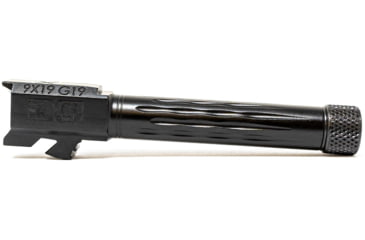 Image of Faxon Firearms Gen 2-5 Match Pistol Barrel w/ Patented Flame Fluting, Glock, Glock 19, 9mm, 1-10 Twist, Threaded, Polished Copper PVD, GB910N19LGQ-T-PCOP