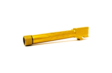 Image of Faxon Firearms Gen 5 Match Pistol Barrel w/ Patented Flame Fluting, Glock, Glock 17, 9mm, 1-10 Twist, 1/2x28, TiN PVD, GB910N175LGQ-T-TIN