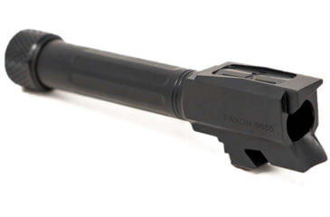 Image of Faxon Firearms Match Series Glock 43/43X Threaded Barrel, 9mm Caliber, 416-R Stainless Steel, Nitride, Black, GB910N43SGQ-T