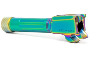 Image of Faxon Firearms Match Series M&amp;P Shield Barrel, 9mm Caliber, 416-R, Chameleon PVD, Threaded, Multi, M&amp;PB910NSSOQ-T-NCR