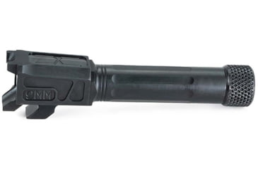 Image of Faxon Firearms Match Series M&amp;P Shield Barrel, 9mm Caliber, 1-10 Twist, 416-R, Nitride, Threaded, Black, M&amp;PB910NSSOQ-T