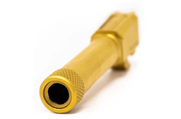 Image of Faxon Firearms Match Series M&amp;P Shield Barrel, 9mm Caliber, 416-R, TiN Coated, Threaded, Gold, M&amp;PB910NSSOQ-T-TIN