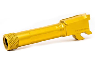 Image of Faxon Firearms Match Series M&amp;P Shield Barrel, 9mm Caliber, 416-R, TiN Coated, Threaded, Gold, M&amp;PB910NSSOQ-T-TIN