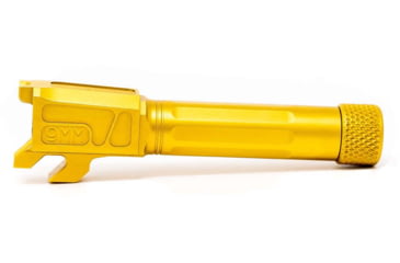 Image of Faxon Firearms Match Series M&amp;P Shield Barrel, 9mm Caliber, 1-10 Twist, 416-R, TiN Coated, Threaded, Gold, M&amp;PB910NSSOQ-T-TIN