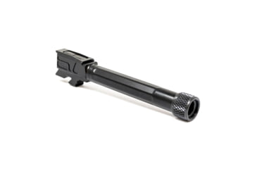 Image of Faxon Firearms Match Straight Fluted Pistol Barrel, Glock, Glock 48, 9mm, 1-10 Twist, 1/2x28, Black, GB910N48SGQ-T