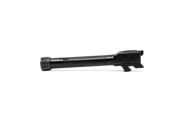 Image of Faxon Firearms Match Straight Fluted Pistol Barrel, Glock, Glock 48, 9mm, 1-10 Twist, 1/2x28, Black, GB910N48SGQ-T