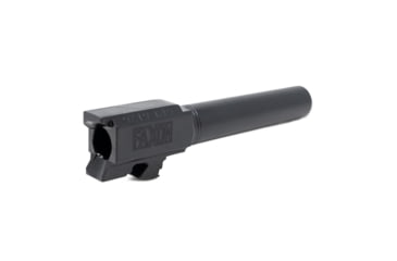 Image of EDEMO Faxon Firearms Non-Fluted Match Series Pistol Barrel, Glock 19, 9mm, 1-10 Twist, 416-R Stainless Steel, Salt Bath Nitride, Black, GB910N19NGQ-N, EDEMO2