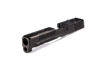 Image of Faxon Firearms Patriot Pistol Slide, RMR Cut, Smith &amp; Wesson M&amp;P Full Size, Assembled, Suppressor Height Sights, Black MPBFPRMR-DLC-AS