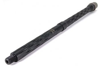 Image of Faxon Firearms .223 Wylde Flame Fluted Rifle Barrel, Mid-Length, 416-R Stainless QPQ Nitride, 5R, NP3 Extension, Black Nitride, 16, 15BW8M16LMQ-5R-NP3