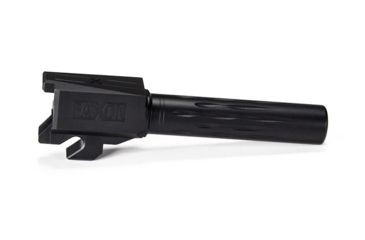 Image of Faxon Firearms Sig Sauer P320 Compact Barrel, Flame Fluted, Non-Threaded, 9mm, 1-10 Twist, 416-R SS, Nitride, Black, 320B910NC2LOQ-N