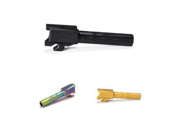 Image of Faxon Firearms Sig Sauer P320 Compact Flame Fluted 9mm Barrel, Black, Chameleon, Gold