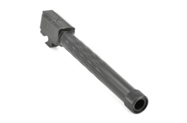 Image of Faxon Firearms Sig Sauer P320 Fullsize Barrel, Flame Fluted, 1/2x28 Threaded, 9mm, 1-10 Twist, 416-R SS, Nitride, Black, 320B910NFLOQ-T