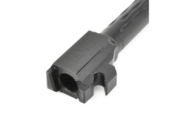 Image of Faxon Firearms Sig Sauer P320 Fullsize Barrel, Flame Fluted, 1/2x28 Threaded, 9mm, 1-10 Twist, 416-R SS, Nitride, Black, 320B910NFLOQ-T