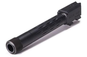 Image of Faxon Firearms Smith &amp; Wesson M&amp;P Fullsize Barrel, Flame Fluted, Threaded, 9mm, 1-10 Twist, 1/2x28, 416-R SS, Nitride, Black, M&amp;PB910NFLOQ-T